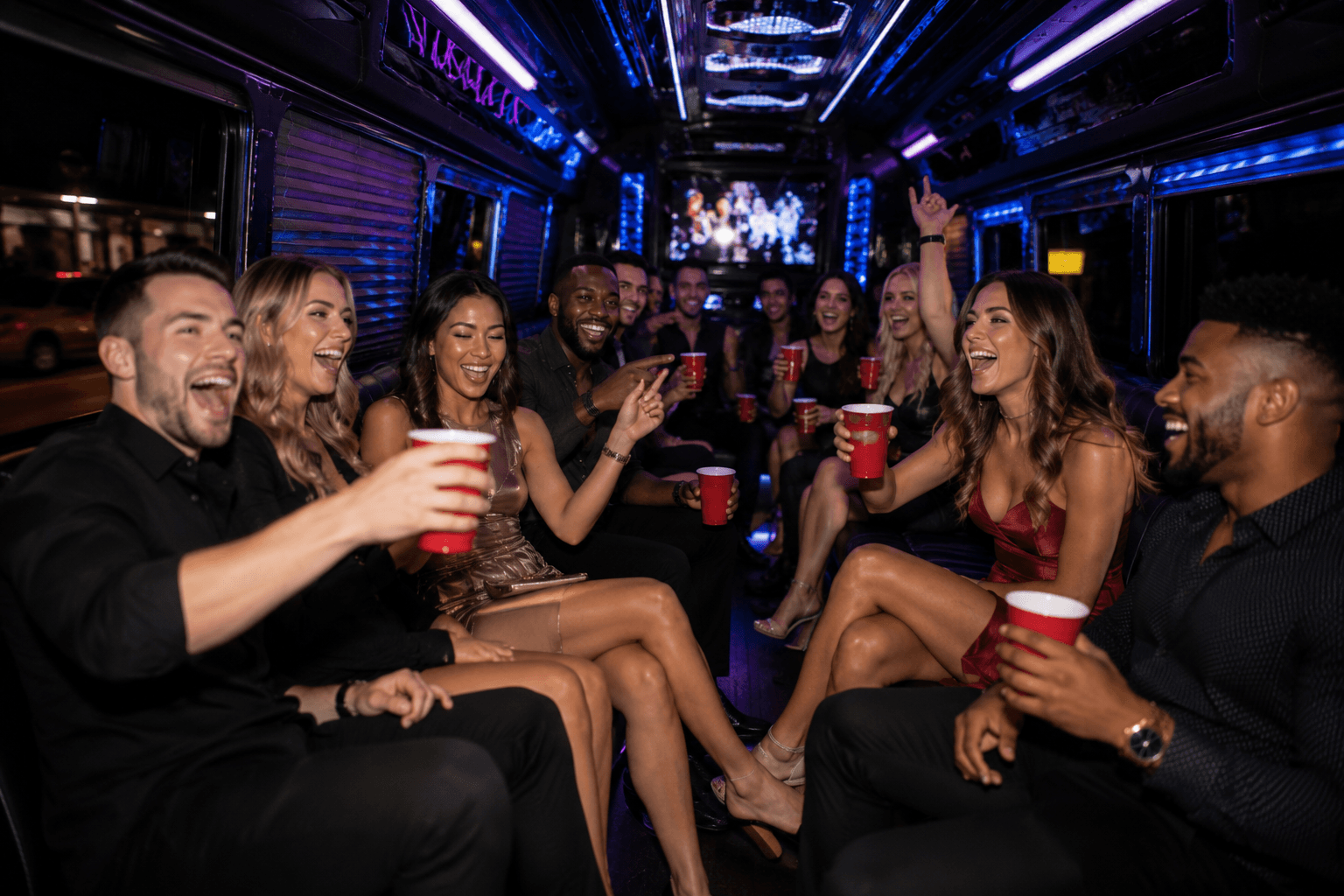 what_s included in a party bus